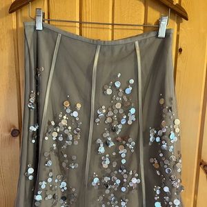 Festive Zelda Skirt with large silver sequins, size 8
